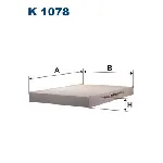 Filter, vazduh unutrašnjeg prostora FILTRON K 1078 IC-9DC8BA