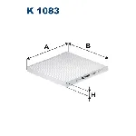 Filter, vazduh unutrašnjeg prostora FILTRON K 1083 IC-538581