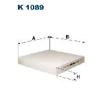 Filter, vazduh unutrašnjeg prostora FILTRON K 1089 IC-9FD785