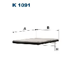 Filter, vazduh unutrašnjeg prostora FILTRON K 1091 IC-9B3C0D