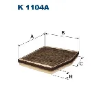 Filter, vazduh unutrašnjeg prostora FILTRON K 1104A IC-A09443