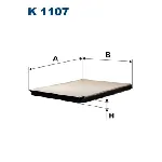 Filter, vazduh unutrašnjeg prostora FILTRON K 1107 IC-A03F8F