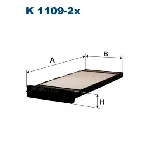 Filter, vazduh unutrašnjeg prostora FILTRON K 1109-2X IC-99F869