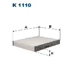 Filter, vazduh unutrašnjeg prostora FILTRON K 1110 IC-99BFD7