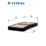 Filter, vazduh unutrašnjeg prostora FILTRON K 1112-2X IC-9FDA01