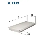Filter, vazduh unutrašnjeg prostora FILTRON K 1113 IC-9AD6BD