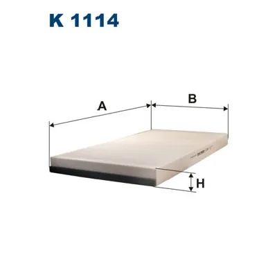 Filter, vazduh unutrašnjeg prostora FILTRON K 1114 IC-9DFCED