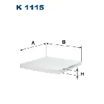 Filter, vazduh unutrašnjeg prostora FILTRON K 1115 IC-A09344