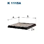 Filter, vazduh unutrašnjeg prostora FILTRON K 1115A IC-9EA1D2