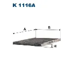 Filter, vazduh unutrašnjeg prostora FILTRON K 1116A IC-AA89F9