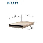Filter, vazduh unutrašnjeg prostora FILTRON K 1117 IC-9BB163