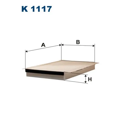 Filter, vazduh unutrašnjeg prostora FILTRON K 1117 IC-9BB163