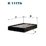 Filter, vazduh unutrašnjeg prostora FILTRON K 1117A IC-A7D836