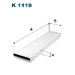 Filter, vazduh unutrašnjeg prostora FILTRON K 1119 IC-A088D4