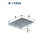 Filter, vazduh unutrašnjeg prostora FILTRON K 1122A IC-E6A6CC