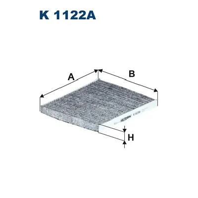 Filter, vazduh unutrašnjeg prostora FILTRON K 1122A IC-E6A6CC