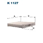 Filter, vazduh unutrašnjeg prostora FILTRON K 1127 IC-9BBF76