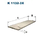 Filter, vazduh unutrašnjeg prostora FILTRON K 1132-3X IC-A0A2AE