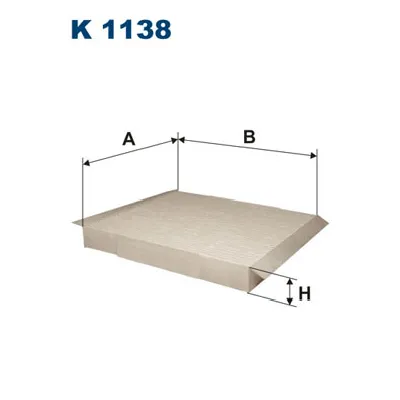 Filter, vazduh unutrašnjeg prostora FILTRON K 1138 IC-A08922