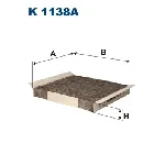 Filter, vazduh unutrašnjeg prostora FILTRON K 1138A IC-A3409D
