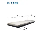 Filter, vazduh unutrašnjeg prostora FILTRON K 1139 IC-A0A2B1