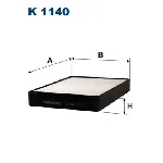 Filter, vazduh unutrašnjeg prostora FILTRON K 1140 IC-A36331