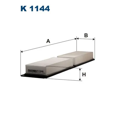 Filter, vazduh unutrašnjeg prostora FILTRON K 1144 IC-A363D3