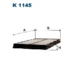 Filter, vazduh unutrašnjeg prostora FILTRON K 1145 IC-A35439