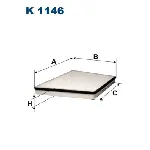 Filter, vazduh unutrašnjeg prostora FILTRON K 1146 IC-A36334