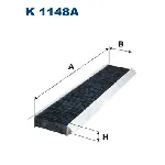 Filter, vazduh unutrašnjeg prostora FILTRON K 1148A IC-A3543C