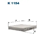 Filter, vazduh unutrašnjeg prostora FILTRON K 1154 IC-A3543F