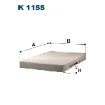 Filter, vazduh unutrašnjeg prostora FILTRON K 1155 IC-A340AA