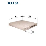 Filter, vazduh unutrašnjeg prostora FILTRON K 1161 IC-AF18B1