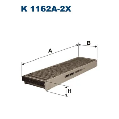 Filter, vazduh unutrašnjeg prostora FILTRON K 1162A-2X IC-A363AC