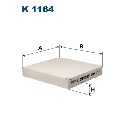 Filter, vazduh unutrašnjeg prostora FILTRON K 1164 IC-A7224D