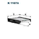 Filter, vazduh unutrašnjeg prostora FILTRON K 1167A IC-G06JTU