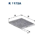Filter, vazduh unutrašnjeg prostora FILTRON K 1172A IC-C33775