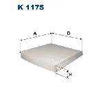Filter, vazduh unutrašnjeg prostora FILTRON K 1175 IC-A8EEF9