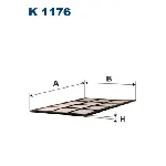 Filter, vazduh unutrašnjeg prostora FILTRON K 1176 IC-A7D832
