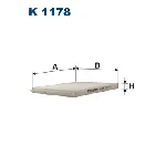 Filter, vazduh unutrašnjeg prostora FILTRON K 1178 IC-AEE8FE