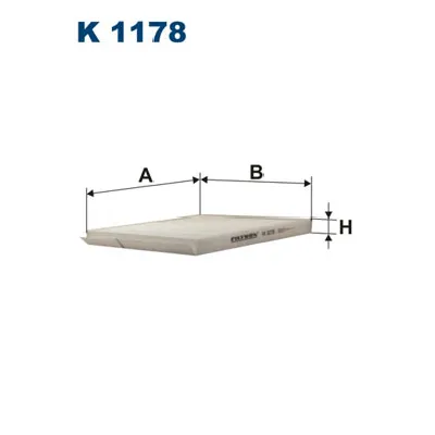 Filter, vazduh unutrašnjeg prostora FILTRON K 1178 IC-AEE8FE