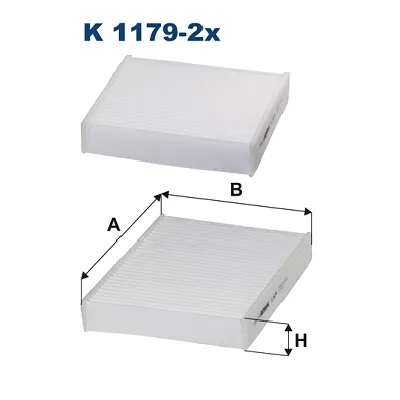Filter, vazduh unutrašnjeg prostora FILTRON K 1179-2X IC-AEE964
