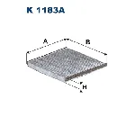 Filter, vazduh unutrašnjeg prostora FILTRON K 1183A IC-E63C8B