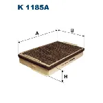 Filter, vazduh unutrašnjeg prostora FILTRON K 1185A IC-A7AD02