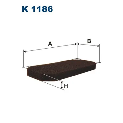Filter, vazduh unutrašnjeg prostora FILTRON K 1186 IC-A7205B