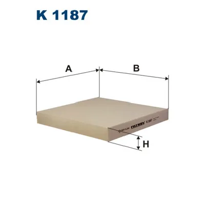 Filter, vazduh unutrašnjeg prostora FILTRON K 1187 IC-A72254