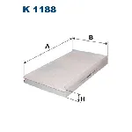 Filter, vazduh unutrašnjeg prostora FILTRON K 1188 IC-A72258
