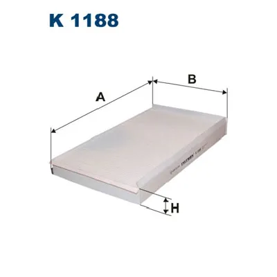 Filter, vazduh unutrašnjeg prostora FILTRON K 1188 IC-A72258