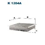 Filter, vazduh unutrašnjeg prostora FILTRON K 1204A IC-AC42C8