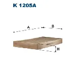 Filter, vazduh unutrašnjeg prostora FILTRON K 1205A IC-AB93B6